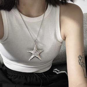 <span class=keywords><strong>Collana</strong></span> di stelle marine Cool, una nicchia retrò dolce e Cool stile ragazza sottocultura Instagram stella marina catena di clavicola N800258 - Product Image 5