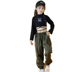 Teenage Girls Street Clothing Kids Sport Set Sweatshirts+Pants 2Pcs Hip-Hop Children Clothes Suit