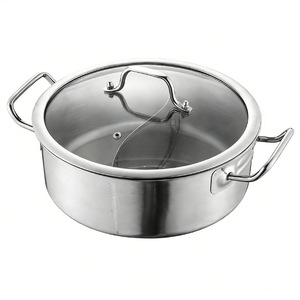 Stainless Steel Double Compartment Hot Pot 6.1L 10L <b>Large</b> Capacity Induction Cooker <b>Safe</b> For Home Family Use - Product Image 3