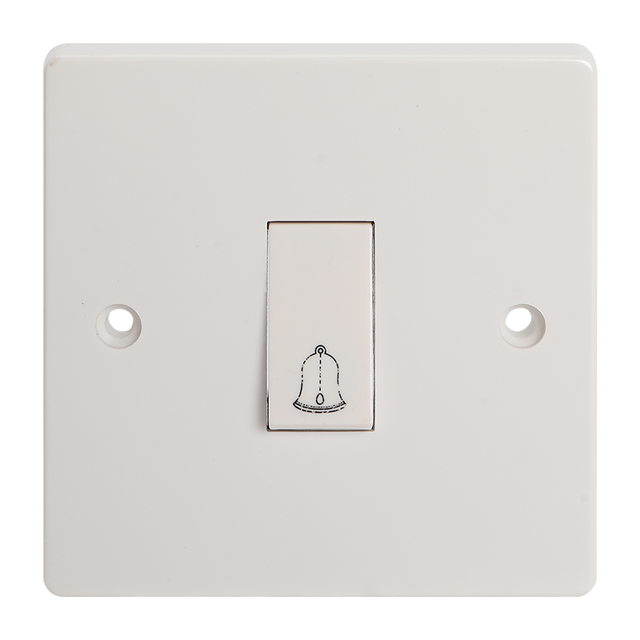 British Standard British Standard Household Wall Socket Switch 13A One on Dual Control Concealed White Panel Switch