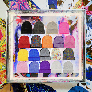 Gorro de Punto Personalizado con Logotipo del Fabricante, Diseño de Letras a Cuadros con Pedrería, Gorro de Playa, Cálido y Suave para Invierno, Unisex - Product Image 3