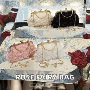 Bolso de mano femenino de lujo de alta calidad con cristales y diamantes de imitación, ideal para bodas y uso diario. Estilo clásico y elegante. - Product Image 2