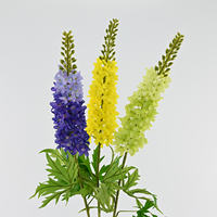 Fleur artificielle queue de renard rose et violette de 88 cm, en soie faite à la main, de haute qualité, réaliste, pour décoration intérieure de mariage