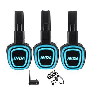 Type <span class=keywords><strong>C</strong></span> พอร์ตหูฟังดิสโก้แบบเงียบหูฟัง RF890แบบครอบหูและขนาดเท่าฝ่ามือพับได้หูฟังดิสโก้แบบเงียบขายดี - Product Image 1