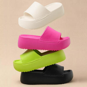 <span class=keywords><strong>Sandali</strong></span> da donna estivi leggeri Open Toe alti <span class=keywords><strong>con</strong></span> plateau spessi Sole antiscivolo caratteristica <span class=keywords><strong>suola</strong></span> EVA <span class=keywords><strong>sandali</strong></span> pantofole - Product Image 6