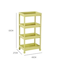 Étagères de rangement pour cuisine, salle de bain, salon, type sur pied, double niveau, modernes, en plastique, pour contenants alimentaires, durables, multifonctions