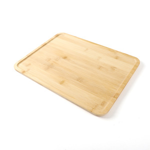 Plateau rectangulaire en bambou de style japonais avec assiettes en bois de hêtre, assiette à steak pour petit-déjeuner idéale pour Instagram, assiette à gâteau et dessert, etc. - Product Image 2