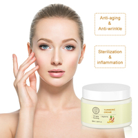 Crème pour le visage hydratante et blanchissante pour les soins de la peau de marque privée Crème pour le visage au curcuma éclaircissante élimination des taches brunes pour les femmes