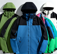 Veste bomber légère et tendance pour l'automne, idéale pour les activités de plein air, à une seule couche, avec capuche amovible, imperméable, unisexe