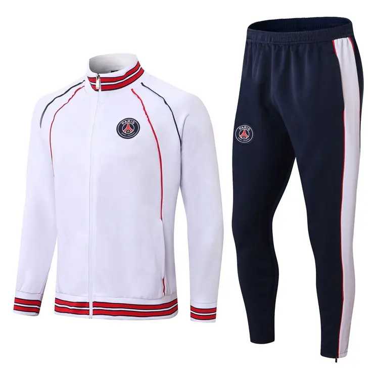 SDS-079 New Football Uniforms Kits Men Soccer Training Jersey Sets Sports Long Sleeve Jacket Soccer Tracksuit Soccer
