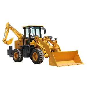 Free Shipping EURO5 EPA engine Diesel backhoe loader 4x4 China Small Mini Retroexcavadora loaders used Backhoe Loader for Sale