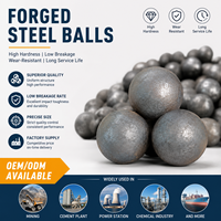 Billes de broyage forgées durables, haute dureté, résistantes à l'usure, en acier, pour les broyeurs à boulets miniers, les cimenteries et le traitement des minerais