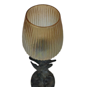 Portacandele in Metallo Ispirato ai Fiori, Candelabro a Colonna, Centrotavola Moderno Decorativo, Set di Tre - Product Image 6