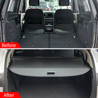 Cache-bagages rétractable pour Volkswagen Sharan 2011-2019, accessoires intérieurs innovants pour voiture, accessoires intérieurs VW généraux