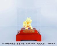 Figurine Feng Shui pour l'ouverture d'une entreprise, cadeau de fête, en cuivre moulé, plaqué or 24 carats, Dragon des 12 signes du zodiaque