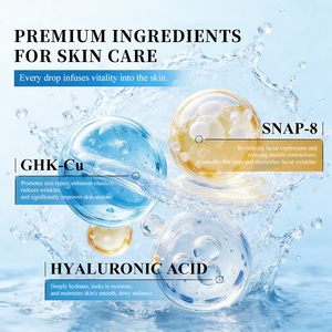 Logo personnalisé pour les soins du visage, peptides de cuivre, anti-âge, raffermissant, réduction des rides, stimulation du collagène, sérum de peptides GHK-Cu - Product Image 4