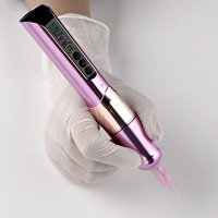 Pluma Eléctrica Inalámbrica Charme Princesse PMU 2.0, Trazo de 3.5mm, Batería Dual de 800mAh, Acero Inoxidable, USB-C, 10 Cartuchos para Cejas y Labios