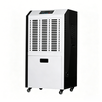 Déshumidificateur industriel et commercial robuste 130L/jour sur pied, système de séchage d'air, dispositif de contrôle d'humidité, kit maître