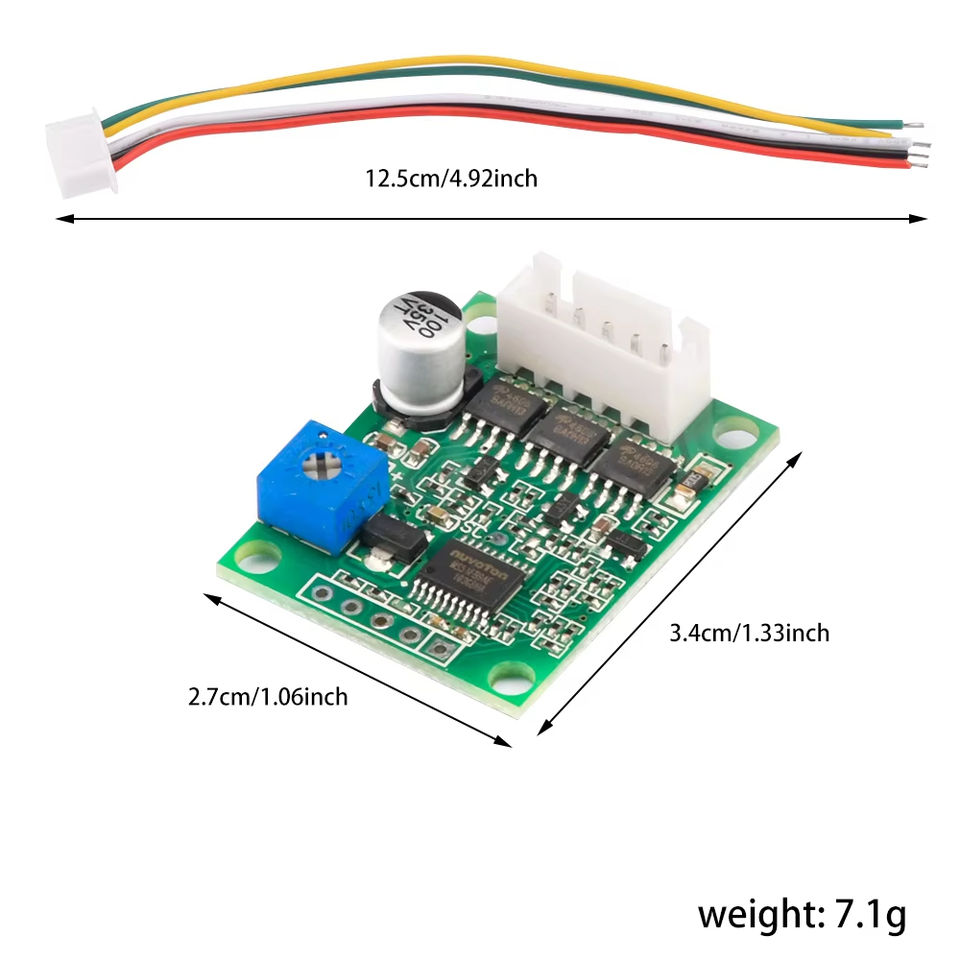 DC6-20V 60W Wide Pressure Motor Drive Controller BLDC Three-phase DC ...