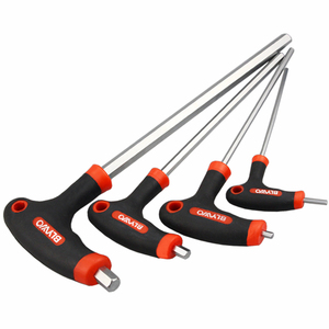 2 मिमी-10 मिमी CR-V मीट्रिक टोरक्स हेक्सागन बॉल एंड टी-प्रकार इन्सुलेटिंग उपकरण सेट पोर्टेबल टी संभाल क्रोम-फिनिश स्टील मिश्र धातु डिय ओएम - Product Image 5