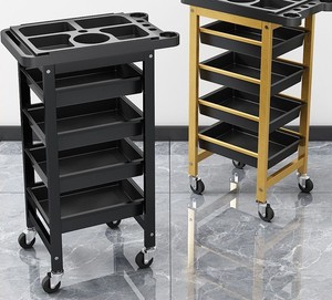 Carrito de Peluquería de Lujo 2025, Carrito de Herramientas para Salón de Belleza, Estantes de Almacenamiento Multifuncionales, Carrito para Planchado y Tinte de Cabello para Barbería - Product Image 4
