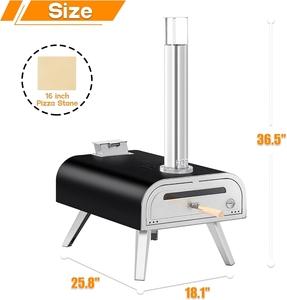 Horno de Acero Inoxidable 430 de Una Sola Cámara, Precio Mayorista, Horno para Pizza y Tostadas, Fácil de Transportar para Camping - Product Image 4