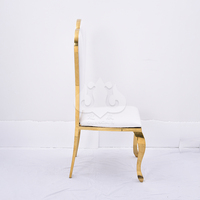 Chaises de banquet en acier inoxydable doré pour hôtels, mariages, fêtes, restaurants et événements en plein air – En stock, directement de l'usine