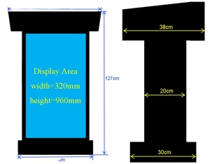 Dijital tabela çağdaş kürsü podyum Led ekran konferans sunumları için uygun kullanım P1.53 yüksek yenileme hızı - Product Image 4