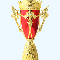 Usine créative tout personnalisé compétition de football champion trophée de football haute base OEM fait à la main qualité trophée de football