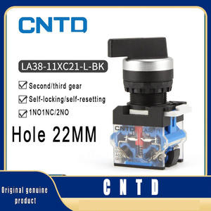 100%, новый электрический кнопочный выключатель CNTD, LA38-11XC21-L кнопка, сигнальная лампа, самоблокирующаяся, хорошая цена - Product Image 5