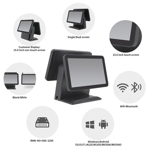 Terminal Punto <span class=keywords><strong>de</strong></span> Venta Todo en Uno JSJ62K con Pantalla Táctil Dual, Caja Registradora, Sistema POS - Product Image 3