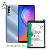 Batterie de téléphone portable au lithium en gros pour Tecno Spark 7 (KF6 KF6j KF6i KF6k) 6000 mAh, garantie 12 mois, certifiée CE/FCC, service 24/7