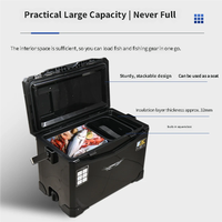 Glacière portable isotherme 26L ultra-légère en PP avec isolation en mousse sur 5 côtés pour la pêche en mer, le camping et les pique-niques, qualité alimentaire, étanche