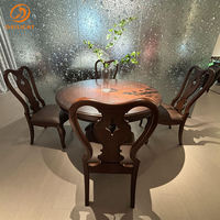 Solution Style Chinois Rotatif Rond 8 Chaises Table À Manger Ensemble Restaurants Hôtels Cafés Banquets Meubles Tables À Manger Chaise