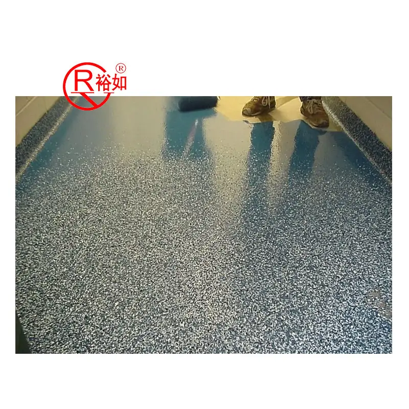 Yu Ru Aangepaste High-Permeabiliteit Uv Weerstand Vlok Beton Anti-Slip Epoxy Vloer Coating Verf