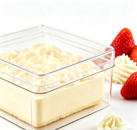Boîte à gâteau en plastique empilable de qualité alimentaire, haute transparence, 5,51*3,94*2,28 pouces, pour plusieurs tailles – Fournisseur d'usine
