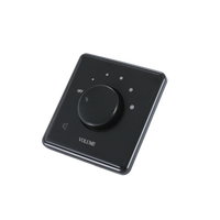 Système audio domestique, haut-parleur stéréo mural 30W, bouton de contrôle du volume, interrupteur 100V
