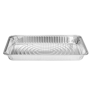 Eco-Friendly Recyclable Large Size Rectangle Aluminum Foil Pans Disposable <b>BBQ</b> Food Trays Go Containers Cooking Food Grade PET - Product Image 5
