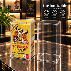 Estuche Magnético Acrílico Personalizable para el Juego de Cartas <span class=keywords><strong>One</strong></span> <span class=keywords><strong>Piece</strong></span> OP-17 4º Aniversario, Impermeable, a Prueba de Polvo, con 99% de Protección UV - Product Image 1