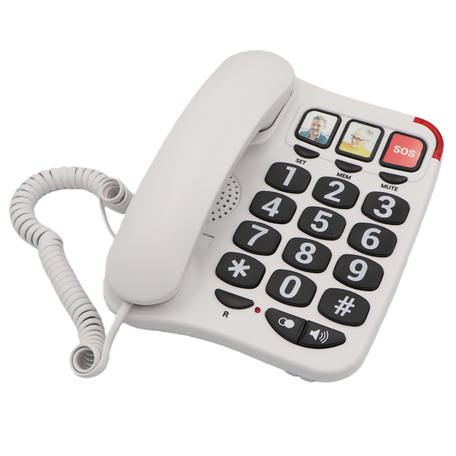 2025 New Basic Corded Phone Home Telephone Office Telephone Big Button Cell Phones  with Large Number Buttons