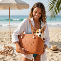 Sac de transport pour animaux de compagnie en EVA personnalisé, respirant et ajouré, indispensable pour l'été, sac à main de voyage et de plage pour chiens et chats de petite et moyenne taille