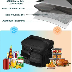 Sac à lunch tactique Portable boîte thermique alimentaire Durable étanche bureau refroidisseur boîte à lunch avec bandoulière étui isolé - Product Image 5