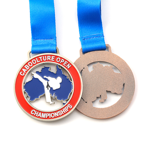 Medali Logam Kustom Teknik Pencetakan Die Cut Elektroplating Pengecoran Renang Tari Pickleball Judo Senam Balap JY - Product Image 2