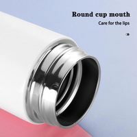 Bouteille isotherme intelligente 500 ml – Gourde portable créative pour étudiants (hommes et femmes) – Tasse à thé simple et élégante avec affichage de la température