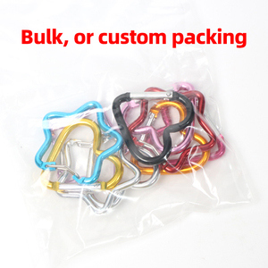Porte-clés mousqueton étoile multicolore en alliage avec mousqueton à ressort pour le <span class=keywords><strong>camping</strong></span>, la randonnée, les cadeaux promotionnels, outil porte-clés facile à transporter - Product Image 4