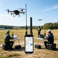 Détecteur de signal de drone compact étanche IP66 2,4 GHz 5,8 GHz avec fonction de suivi de trajectoire de vol