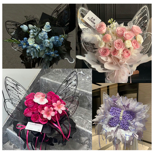 New pha lê Bướm hoa giấy gói không thấm nước trong suốt đặc sản giấy với màu đỏ cánh bướm Giấy bóng kính - Product Image 1