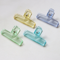 Clips de reliure transparents hermétiques, clips de reliure transparents, clips de sac en plastique, clips de papier acrylique, clips de sac alimentaire à large ouverture, pinces de fermeture