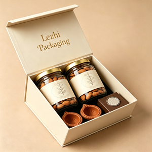 Caja de Regalo Premium Personalizada con Tapa Magnética Abatible para Frutos Secos - Product Image 3