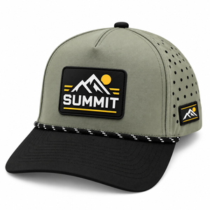 Gorra Deportiva de 5 Paneles con Visera Curva, 100% Poliéster, OEM ODM, con Parche de PVC Personalizado, Impermeable, con Cierre a Presión - Product Image 1